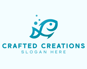 Marine Fish Aquarium logo design