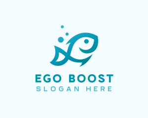 Marine Fish Aquarium logo design