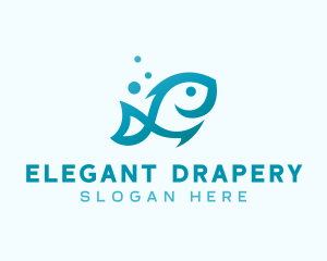 Marine Fish Aquarium logo design