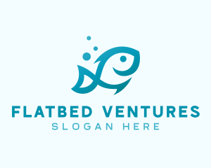 Marine Fish Aquarium logo design