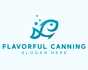 Marine Fish Aquarium logo design