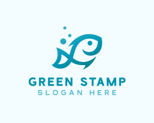 Marine Fish Aquarium logo design