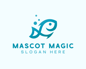 Marine Fish Aquarium logo design