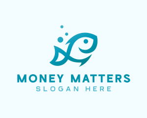 Marine Fish Aquarium logo design