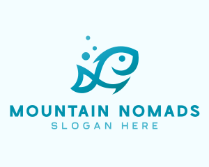 Marine Fish Aquarium logo design