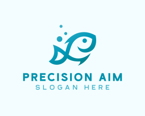 Marine Fish Aquarium logo design