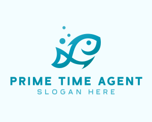 Marine Fish Aquarium logo design