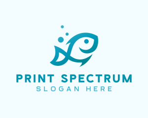 Marine Fish Aquarium logo design