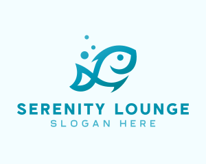 Marine Fish Aquarium logo design