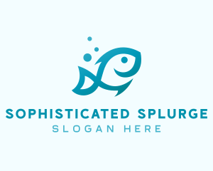 Marine Fish Aquarium logo design