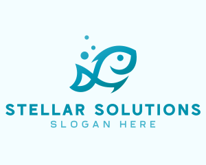 Marine Fish Aquarium logo design