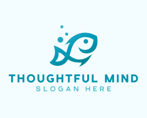 Marine Fish Aquarium logo design