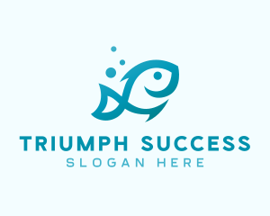 Marine Fish Aquarium logo design