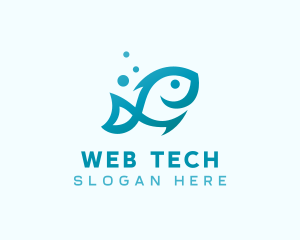 Marine Fish Aquarium logo design