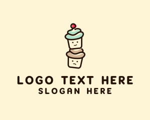 Cute Cupcake Pastry logo