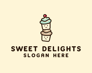 Cute Cupcake Pastry logo