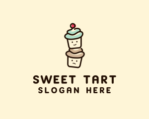 Cute Cupcake Pastry logo design