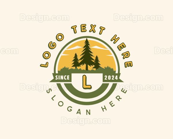 Nature Forest Camping Logo