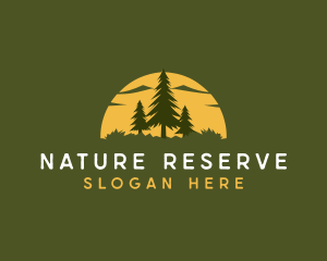 Nature Forest Camping logo design