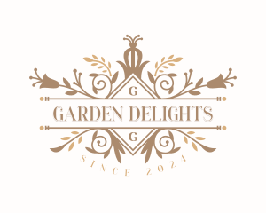 Luxury Floral Garden logo design