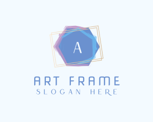 Watercolor Art Frame logo design