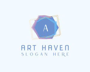 Watercolor Art Frame logo design