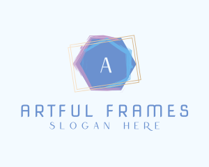 Watercolor Art Frame logo design