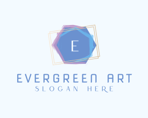 Watercolor Art Frame logo design