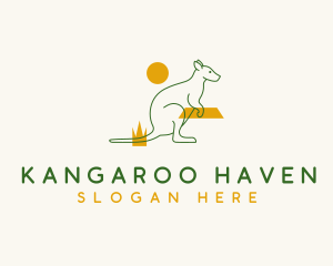 Australian Marsupial Kangaroo logo