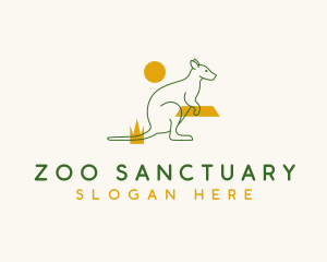 Australian Marsupial Kangaroo logo design