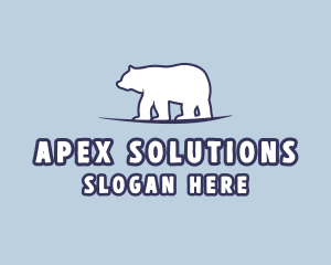 Polar Bear Wildlife logo design