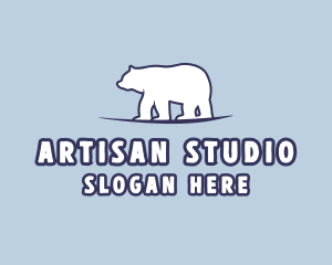 Polar Bear Wildlife logo design