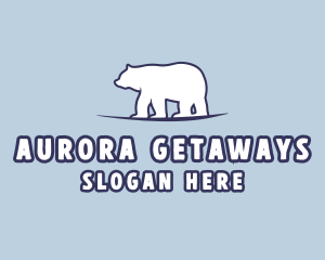 Polar Bear Wildlife logo design