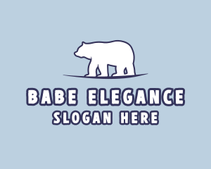 Polar Bear Wildlife logo design