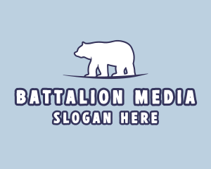 Polar Bear Wildlife logo design