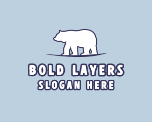 Polar Bear Wildlife logo design