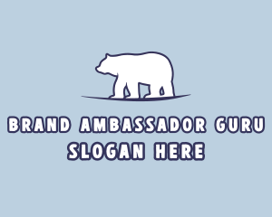 Polar Bear Wildlife logo design