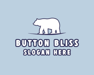 Polar Bear Wildlife logo design