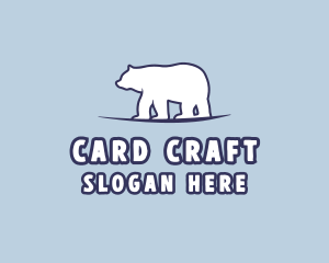 Polar Bear Wildlife logo design