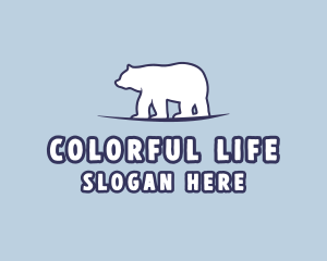 Polar Bear Wildlife logo design