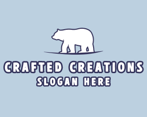 Polar Bear Wildlife logo design