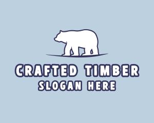 Polar Bear Wildlife logo design