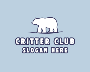 Polar Bear Wildlife logo design