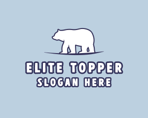 Polar Bear Wildlife logo design