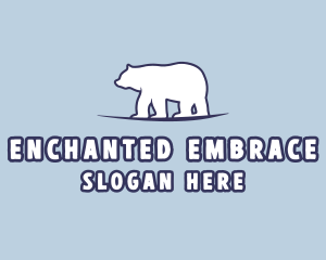 Polar Bear Wildlife logo design