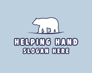 Polar Bear Wildlife logo design