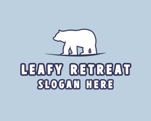 Polar Bear Wildlife logo design