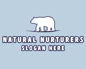 Polar Bear Wildlife logo design