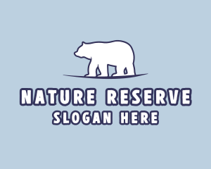 Polar Bear Wildlife logo design