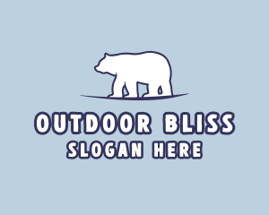 Polar Bear Wildlife logo design